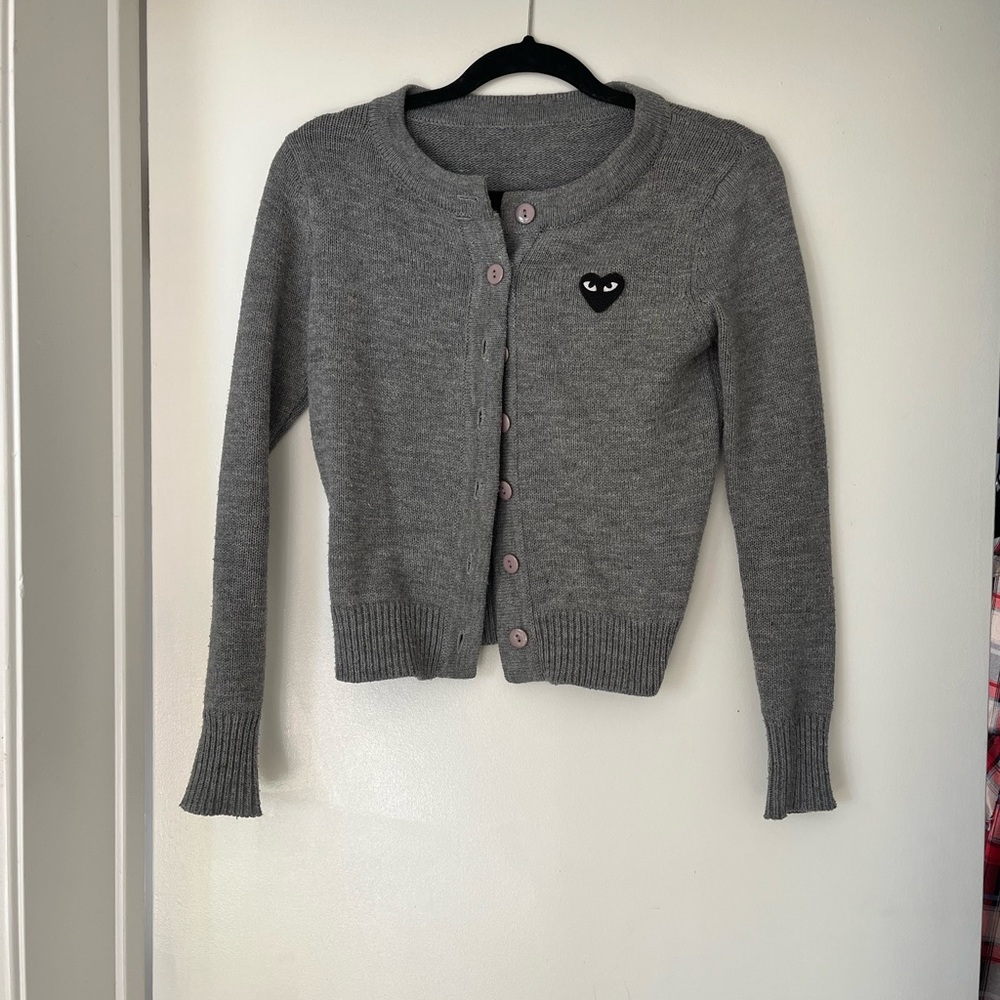 SOLD Comme des Garçons grey cardigan